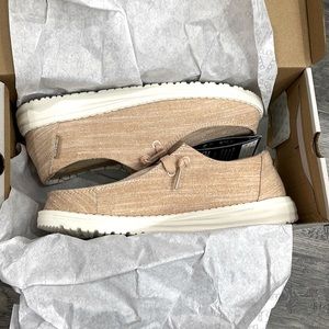 Brand new with box and tags rose gold hey dude